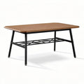 Wooden coffee table with steel frame 120 x 60 x 75cm for living room use